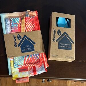 Norwex Colorful Travel Set with Eco Utensils